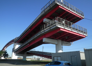 中の島大橋橋脚添接部補修工事